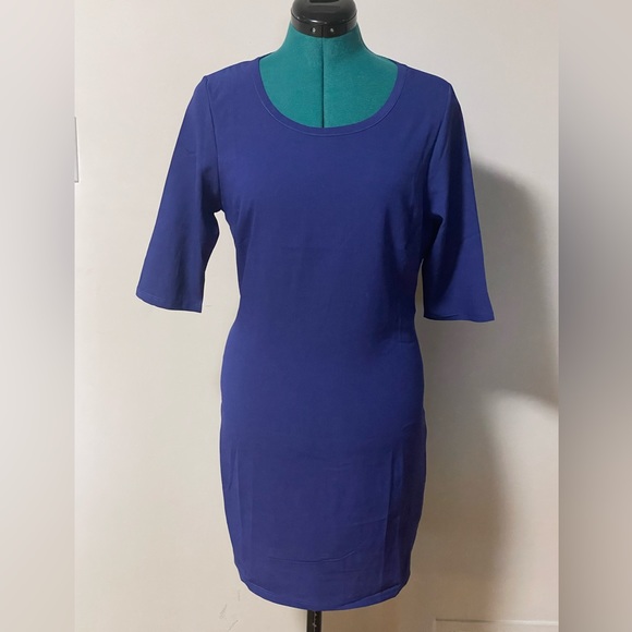 NWT - TOBI Cobalt Blue Open Back Shift Mini Party Summer Dress / Size M - Picture 2 of 10